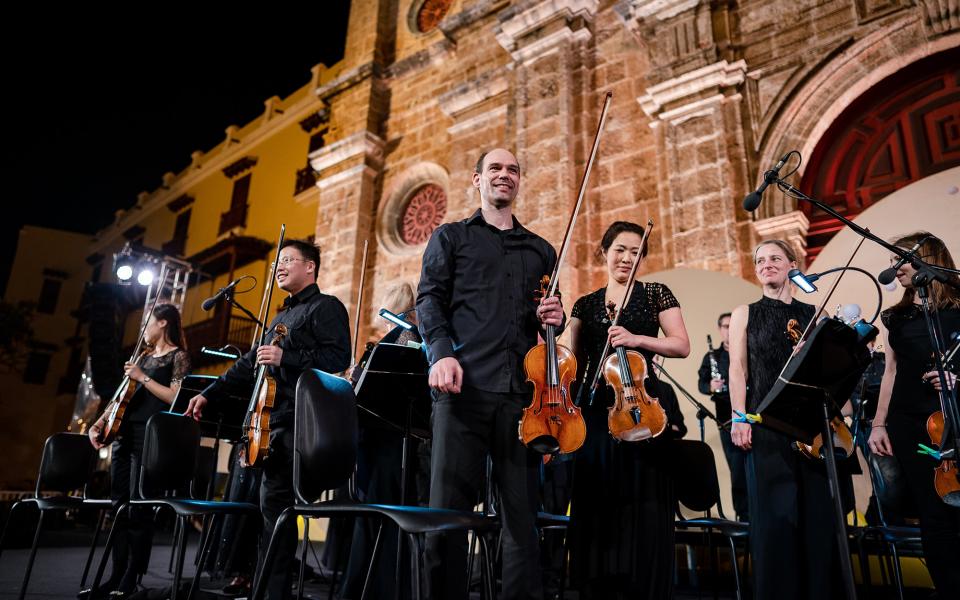 Philharmonia on stage at Caragena International Festival