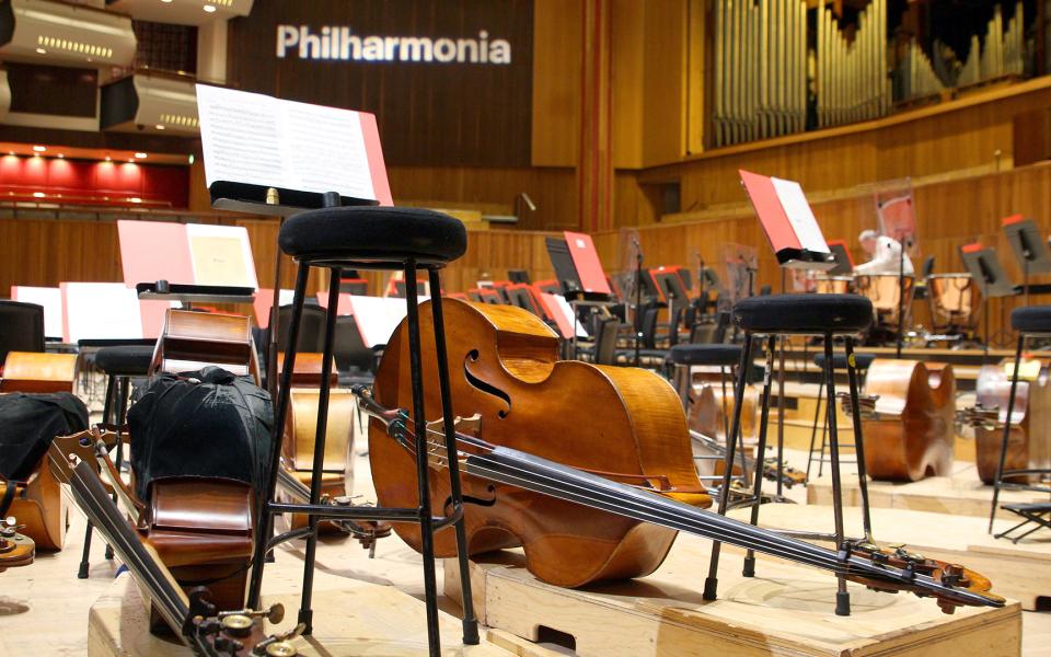Cello laid down in the Royal Festival Hall