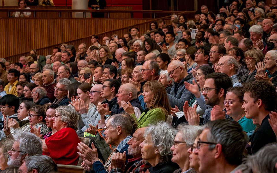 Audience in the stalls at Royal Festival Hall